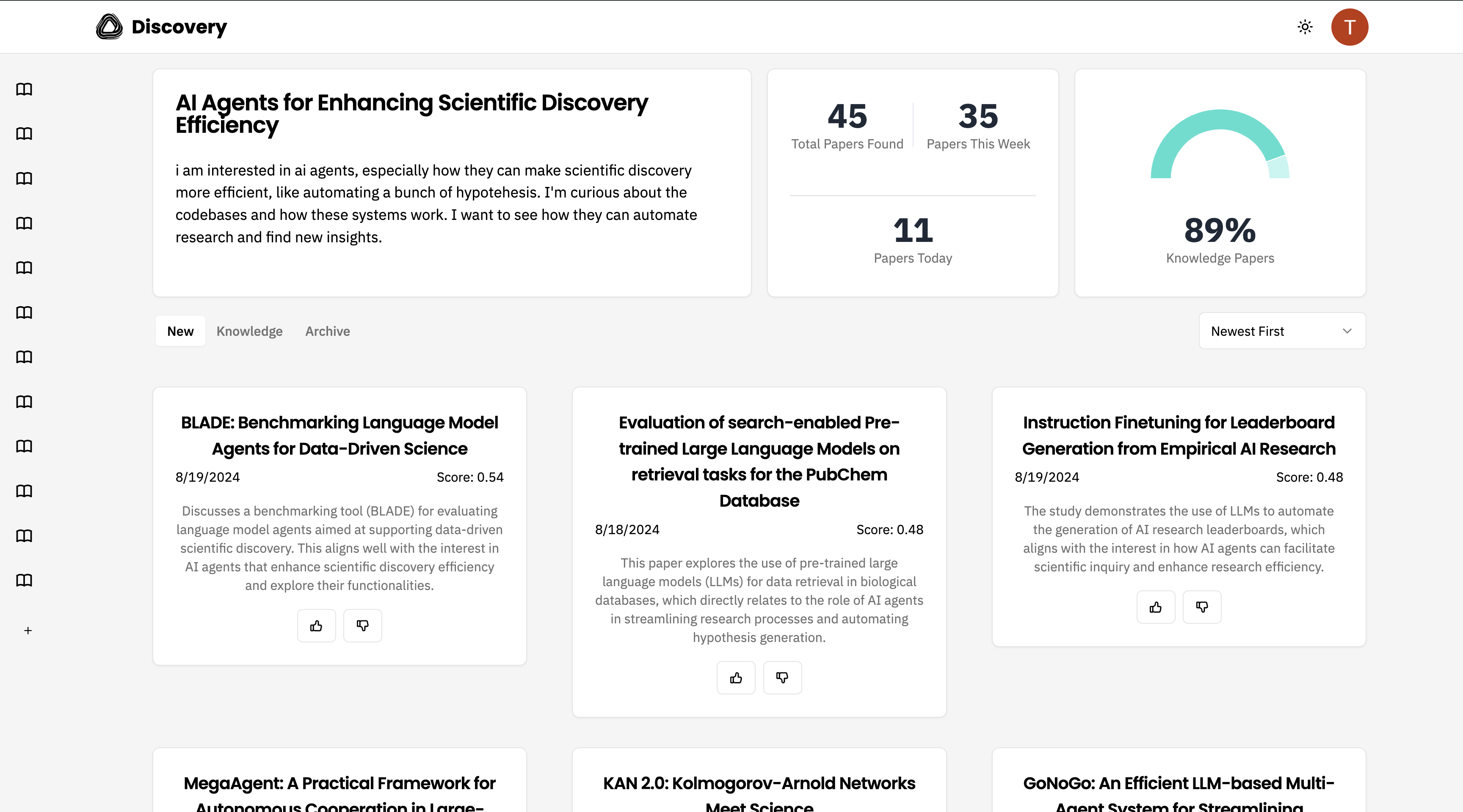 Dashboard Screenshot